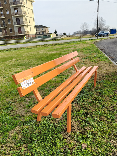 Inaugurazione panchina arancione