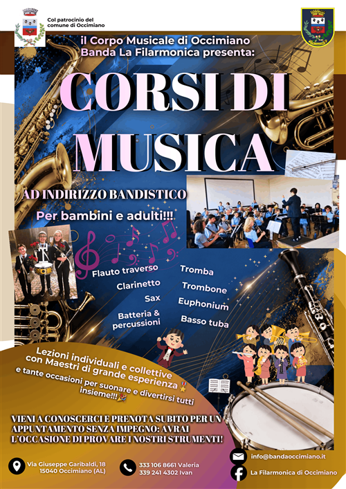 Corsi di musica 2026/2027