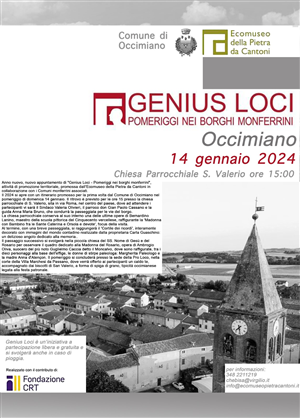 pomeriggio nei borghi monferrini - domenica 14 gennaio 2024 - Genius Loci