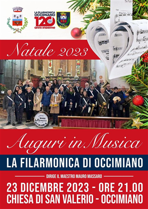 Concerto di Natale con la Banda la Filarmonica sabato 23 dicembre 2023