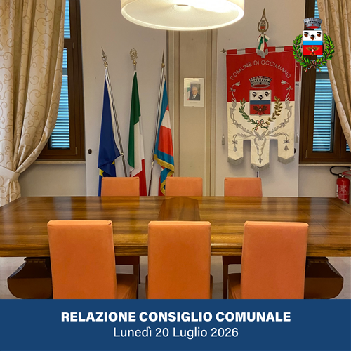 Relazione seduta del Consiglio Comunale del 20 luglio 2026