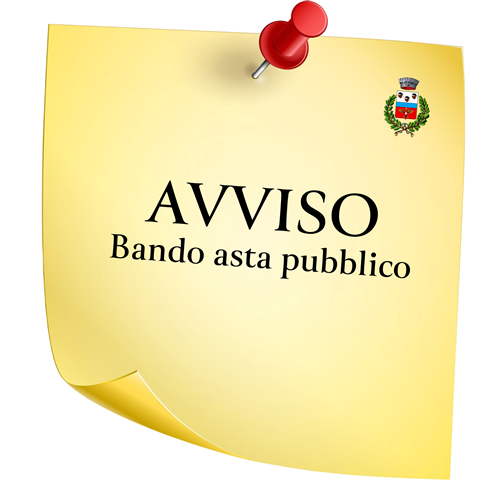 Avviso di pubblicazione del bando di asta pubblica