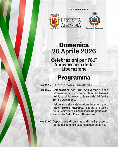 Celebrazioni per l'81° Anniversario della Liberazione