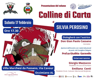 presentazione volume "le colline di carta" sabato 17 febbraio 2024